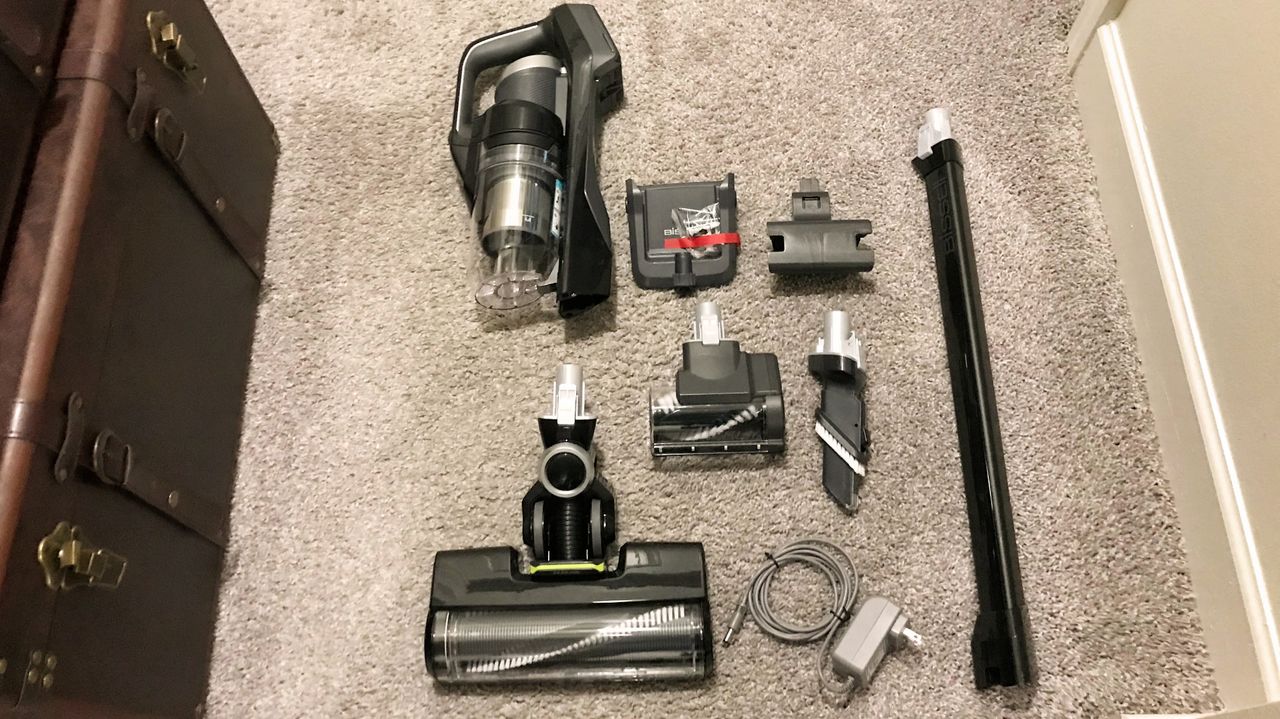 Bissell IconPet Turbo Cordless Stick Vacuum being tested in writer's home