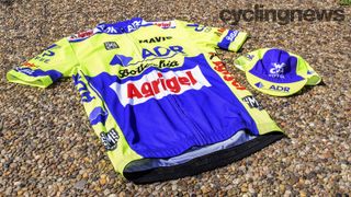 SMS Santini's replica of the ADR-Agrigel-Bottecchia kit that Greg LeMond wore to 1989 Tour de France victory