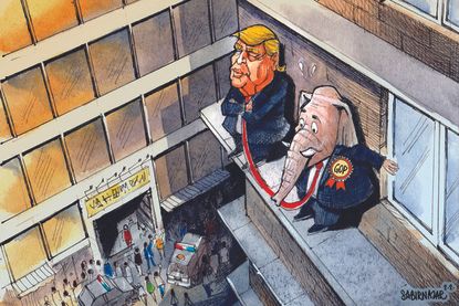Political Cartoon U.S. Trump GOP&nbsp;