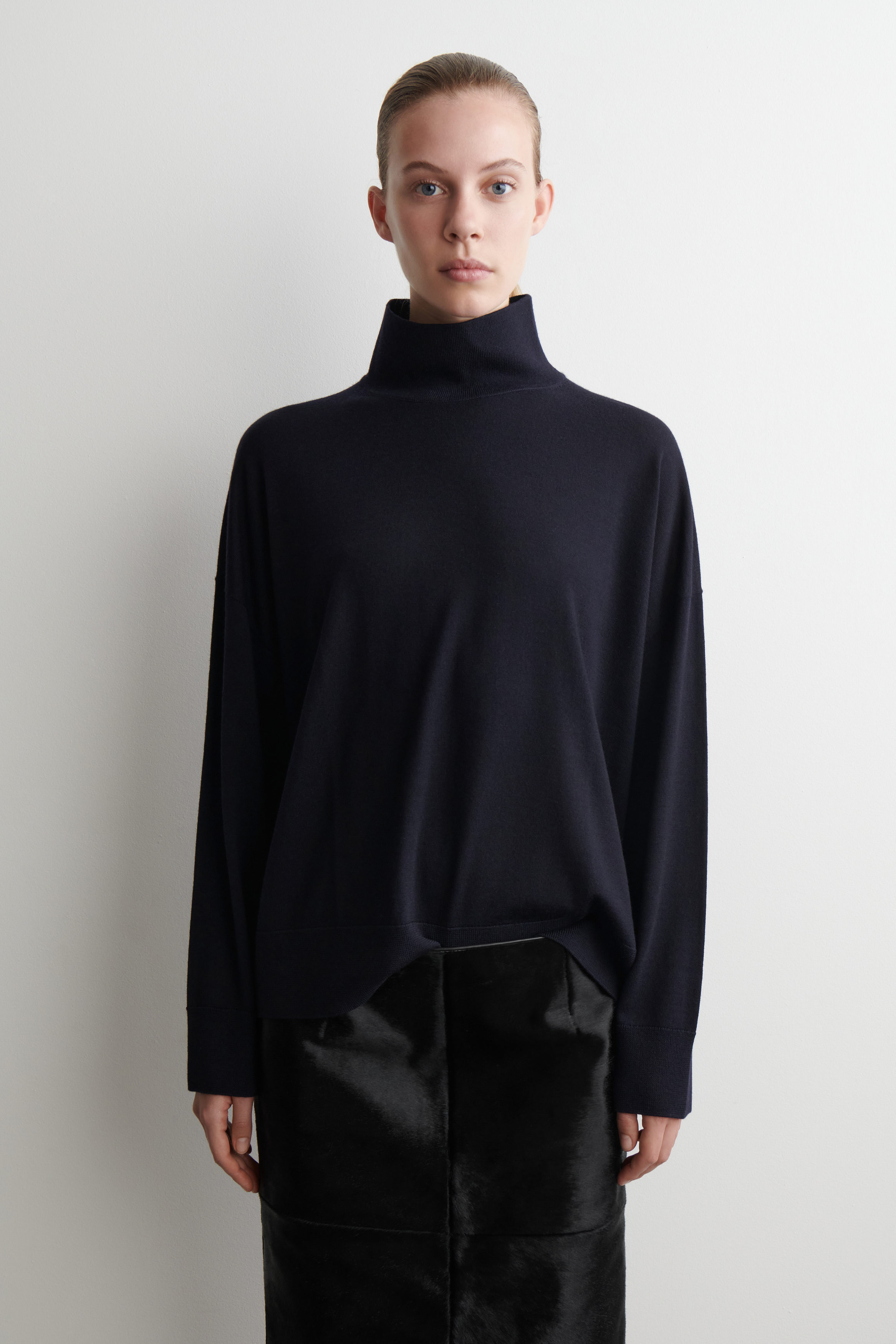 Merino Wool Turtleneck Sweater
