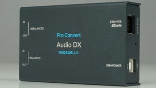 The new Dante-Enabled, Multi-Format IP Audio Converter and Capture Device from Magewell.