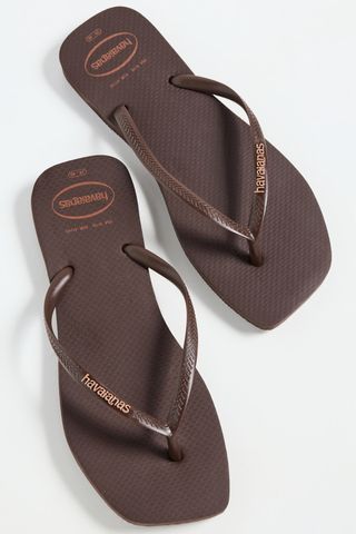 Havaianas , Slim Square Logo Pop Up Flip Flops