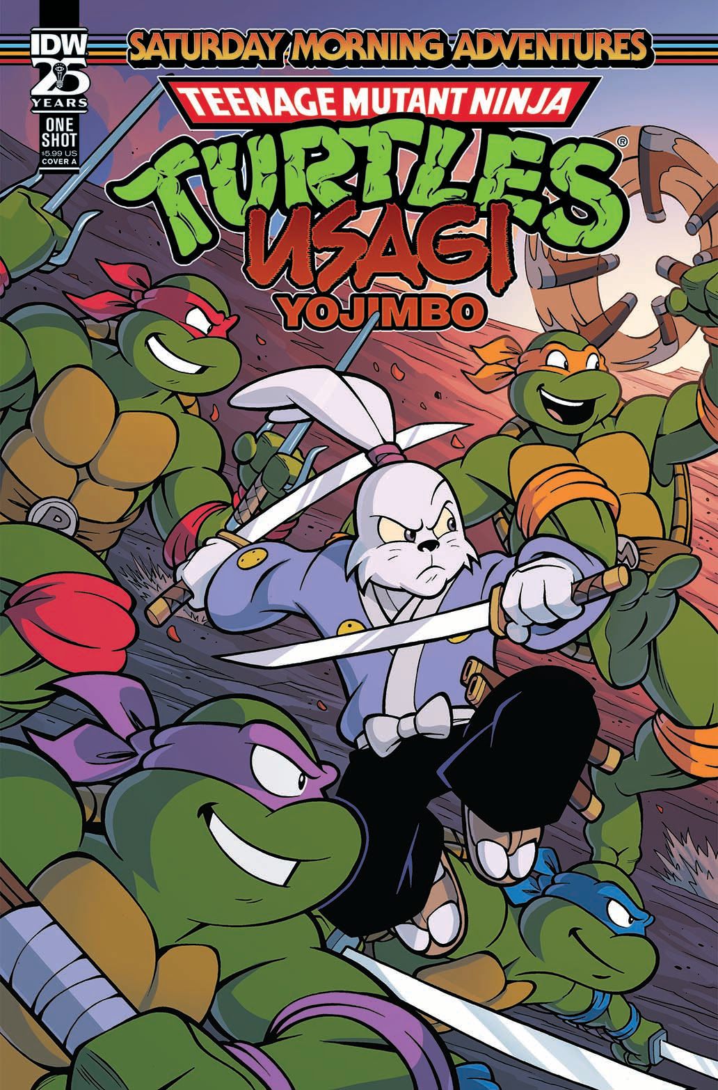 Covers from Teenage Mutant Ninja Turtles/Usagi Yojimbo: Saturday Morning Adventures