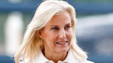Sophie, Duchess of Edinburgh arrives for a visit to Airbus Defence and Space on May 5, 2026
