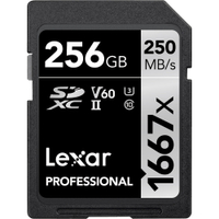 Lexar 256GB 1667x UHS-II SDXC card|