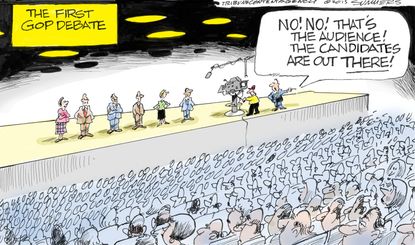 Political cartoon U.S. GOP election