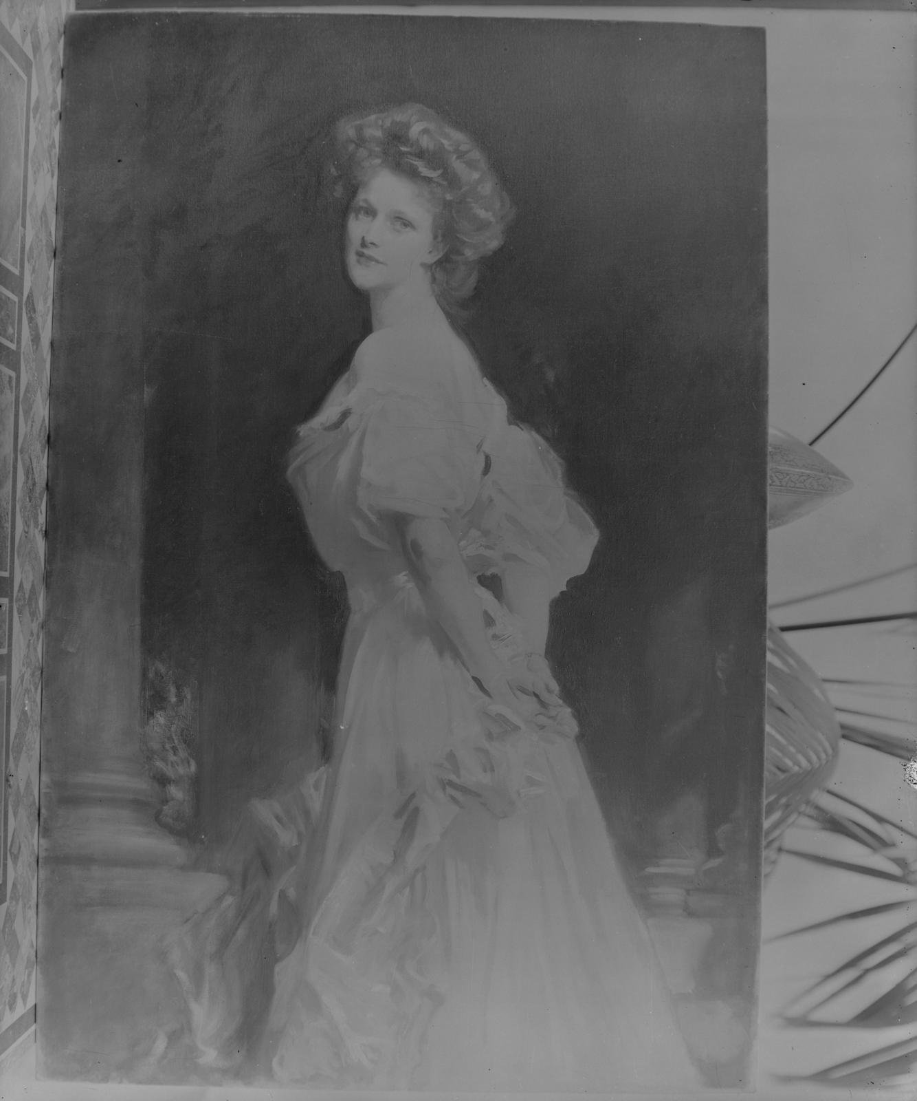 Portrait of Nancy Astor by John Singer Sargent.