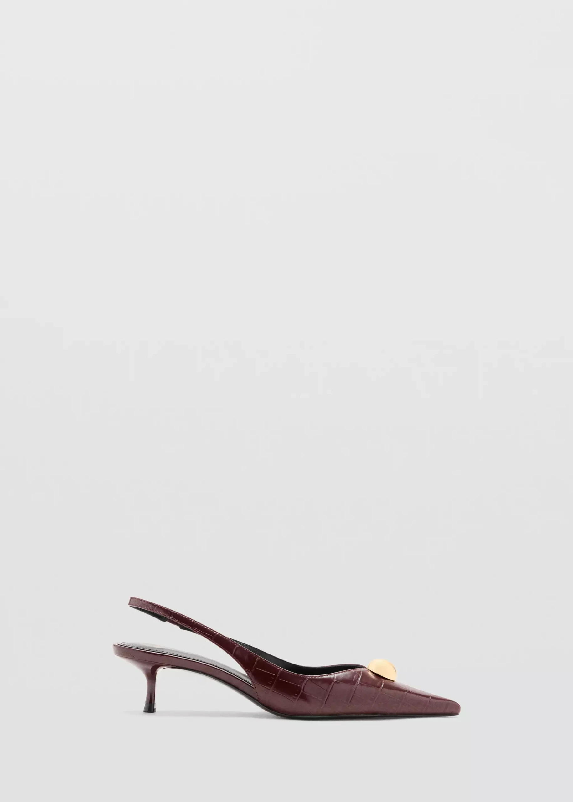 Metal-Beaded High-Heel Shoe - Women | Mango United Kingdom
