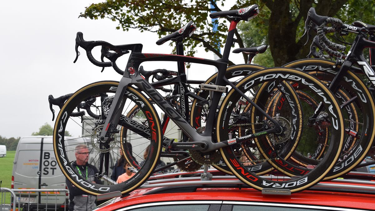 Andre Greipel's second bike is the disc brake version of the new Ridley Noah, which the German won the stage on