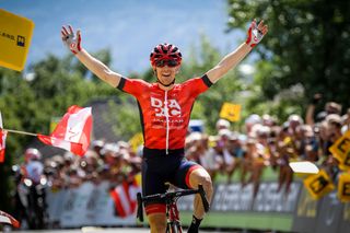 Brendan Canty (Drapac) celebrates his first professional victory