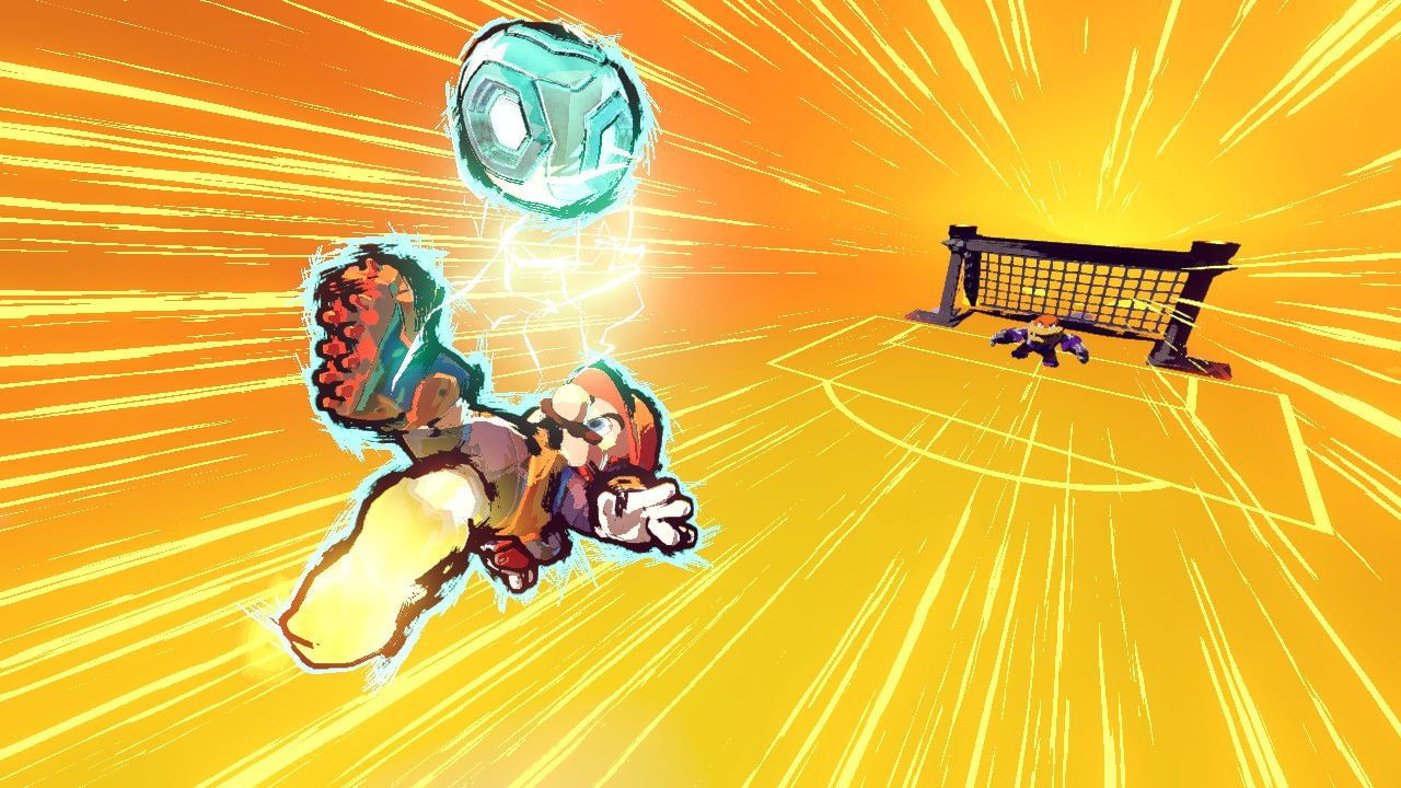 Mario Hyper Strike in Mario Strikers: Battle League