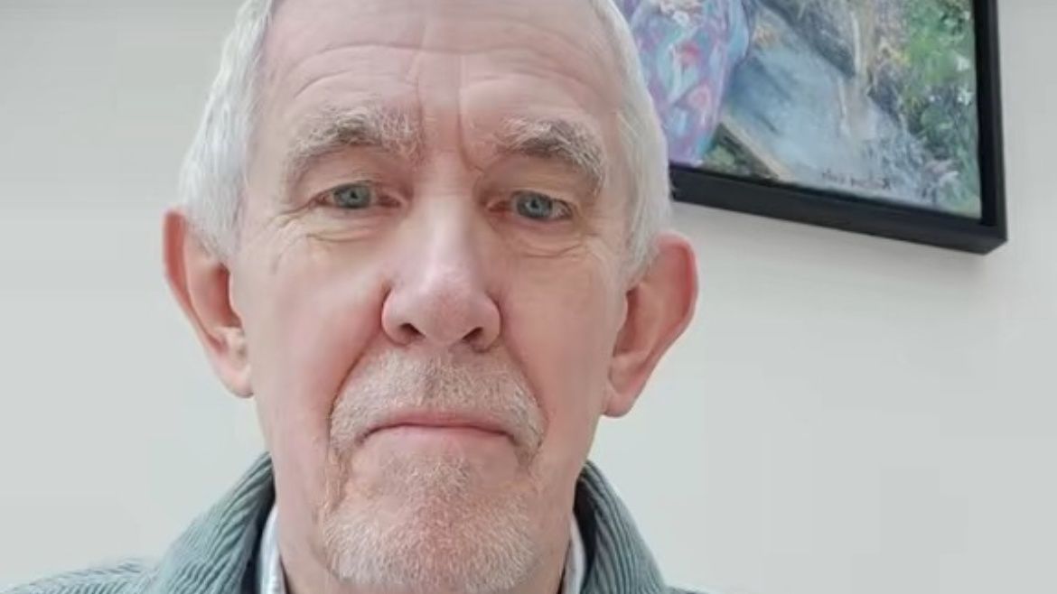 A shot of voice actor Richard Wells&#039; face from his TikTok account.