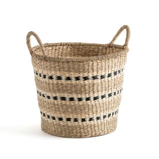 La Redoute Azzu Round Braided Seagrass Basket