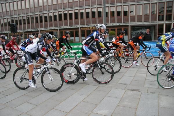 The race gets underway