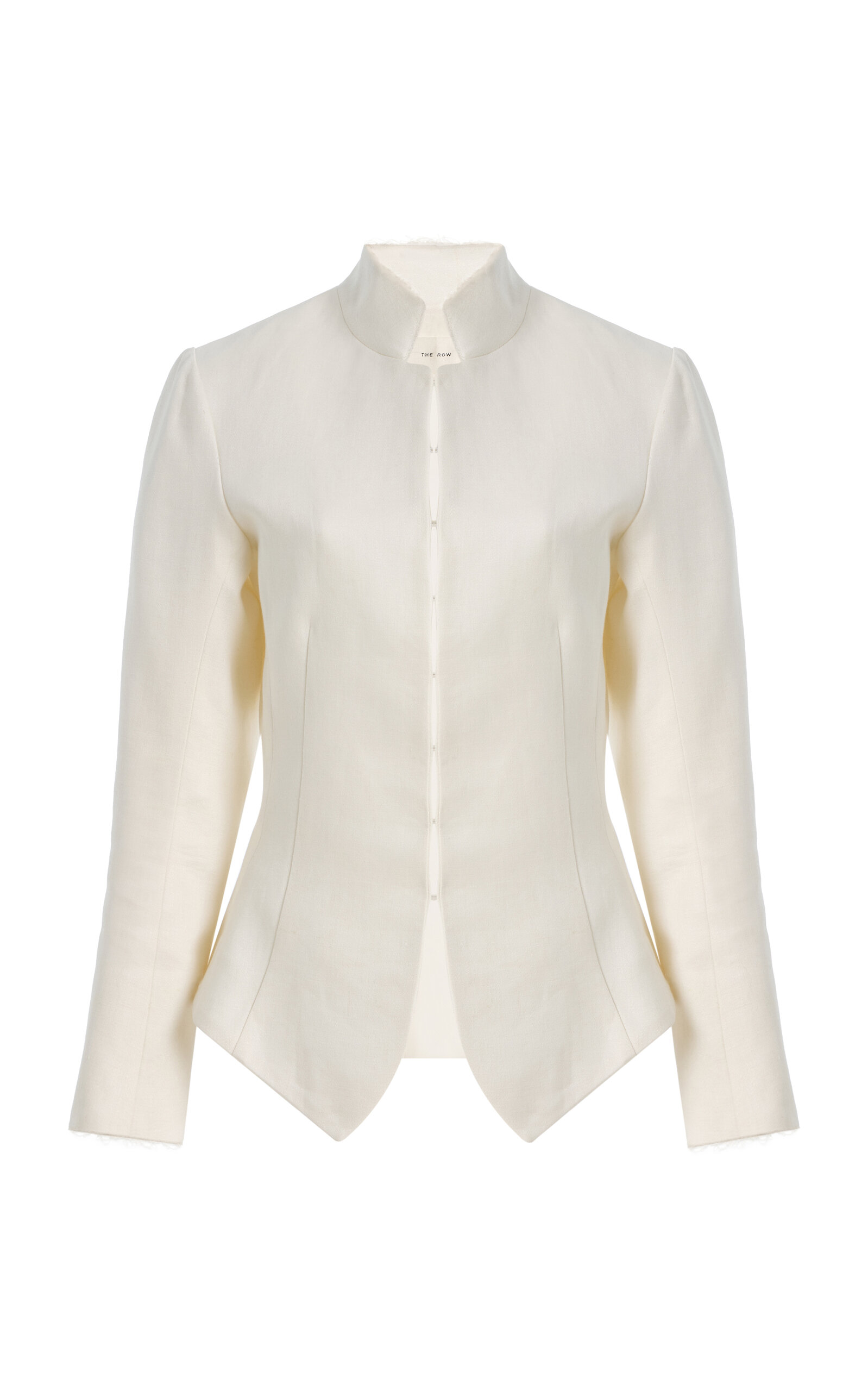 Brianda Raw-Edge Linen Jacket