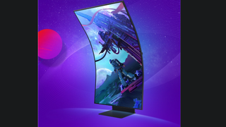A shot of Samsung's official Ark 2 graphic, displaying the monitor in portrait orientation.