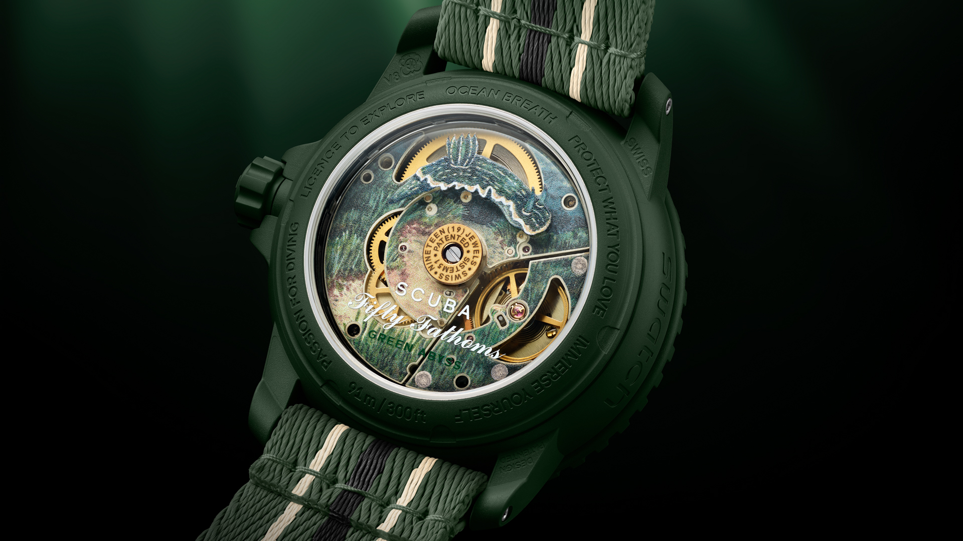 Blancpain x Swatch Fifty Fathoms Green Abyss