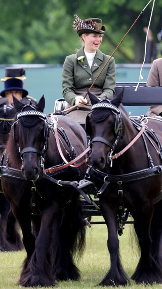 Lady Louise Windsor during day four of the Royal Windsor Horse Show at Home Park on May 15, 2022 in Windsor, England.