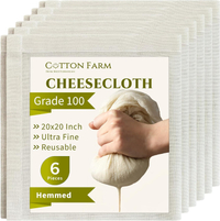 Cotton Farm Hemmed Cheese Cloths: $9 @ Amazon