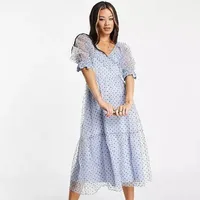 Topshop Spot Taffeta Occasion Dress: was £65, now £45.50 (30%) at ASOS