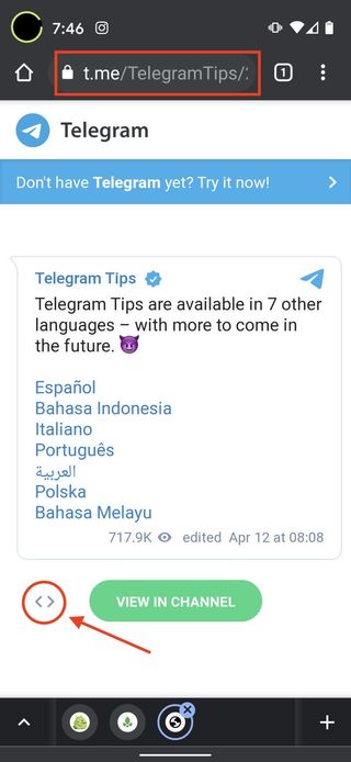 How To Create Share Telegram Widgets App 5