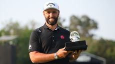 Jon Rahm with the LIV Golf Mexico City trophy