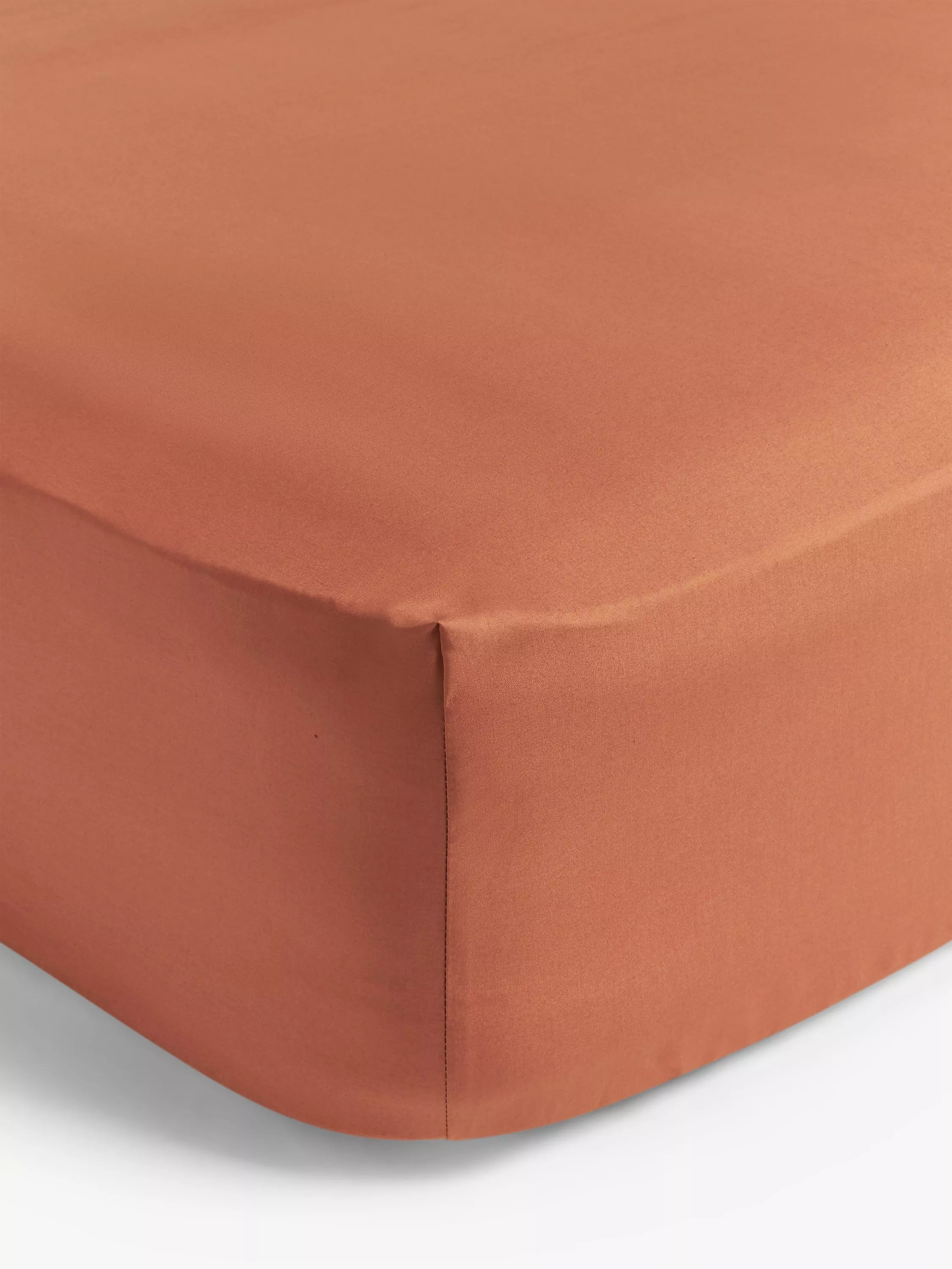 John Lewis Crisp &amp;amp; Fresh Egyptian Cotton Percale 200 Thread Count Deep Fitted Sheet