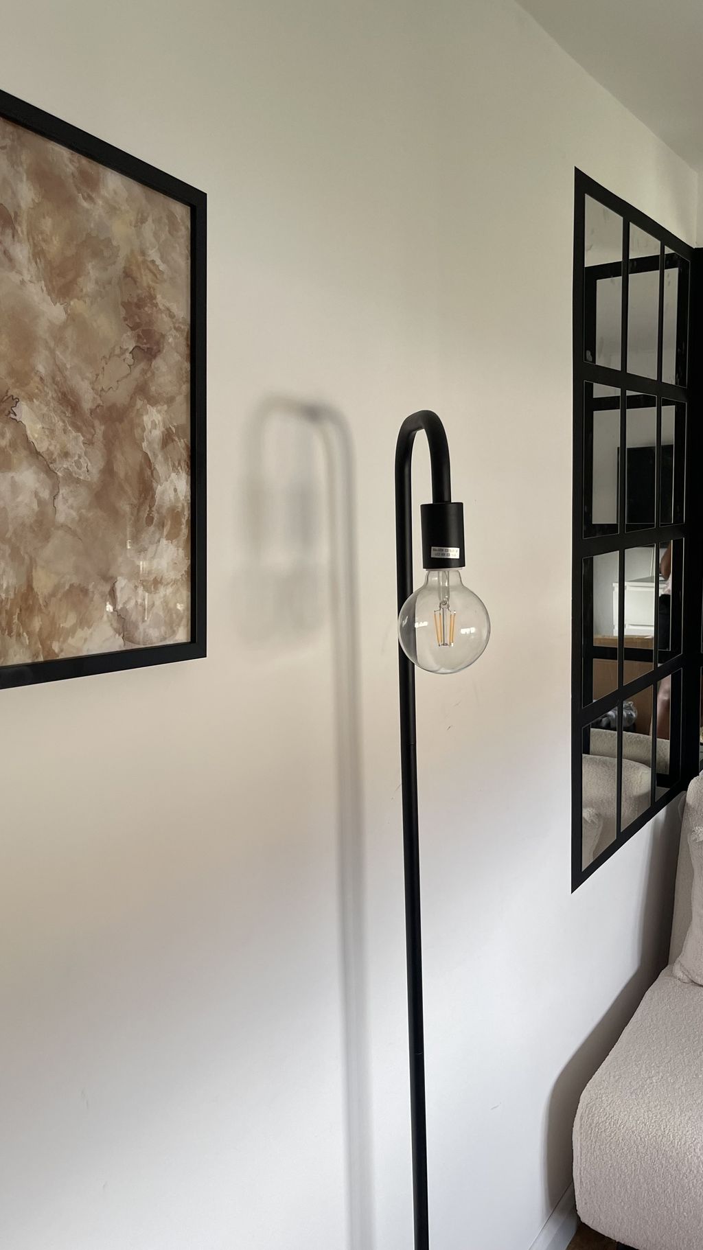 This IKEA Hack Turns Empty Wall Space into a Crafty Mirror | Livingetc
