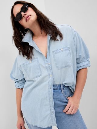 Chambray Denim Big Shirt