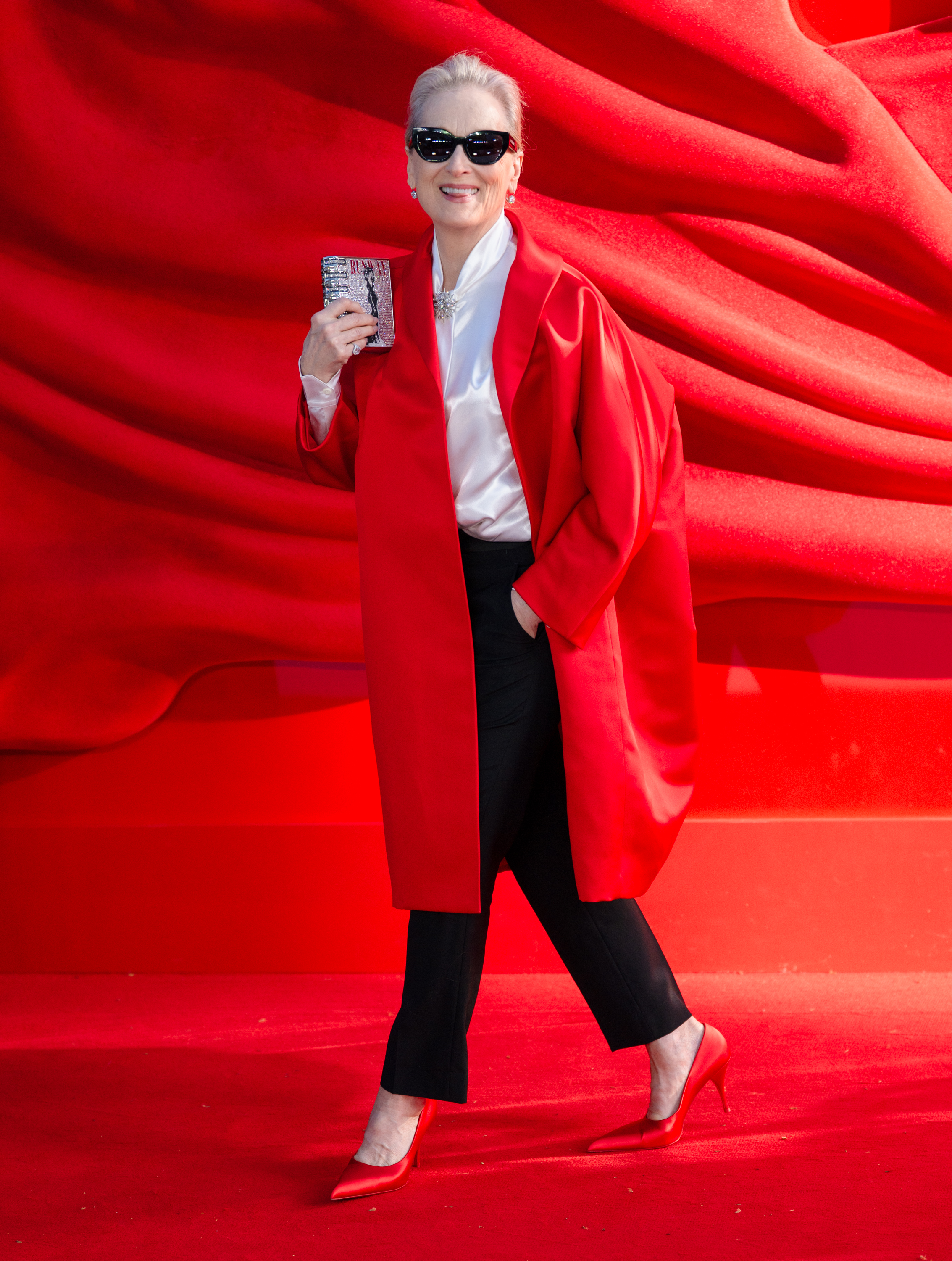 Meryl Streep attends The Devil Wears Prada 2 European Premiere inside Leicester Square on April 22, 2026 in London, England.