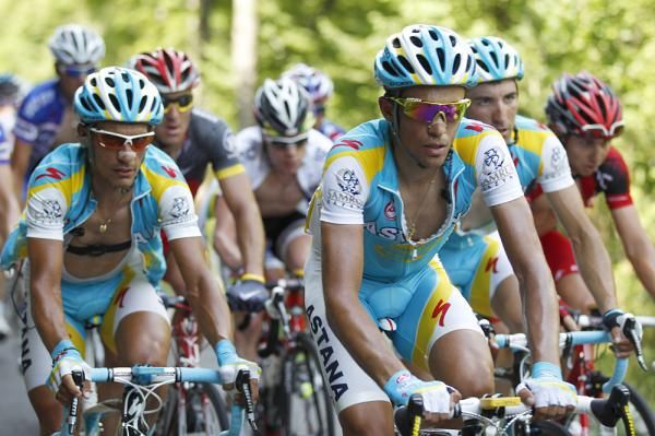 Alberto Contador (Astana) had a calm day.