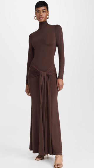 Alix Maxi Tie Front Dress