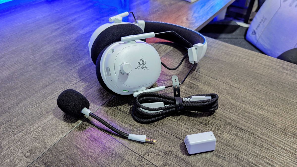 Image of the Razer BlackShark V3 Pro wireless gaming headset.