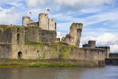 Caerphilly Castle, one of the family days out in Wales