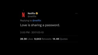 Netflix password