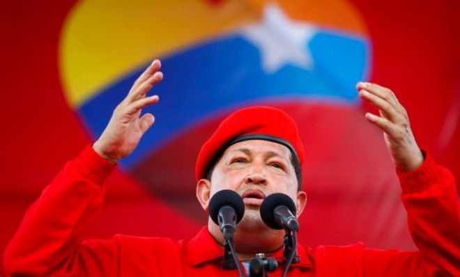 Venezuela&amp;#039;s President Hugo Chavez speaks during a rally in Maracay on July 1, 2012.