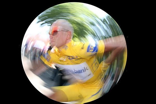 Michael Rasmussen's thoughts are spinning these days. Will the time trial in Albi put him out of contention?