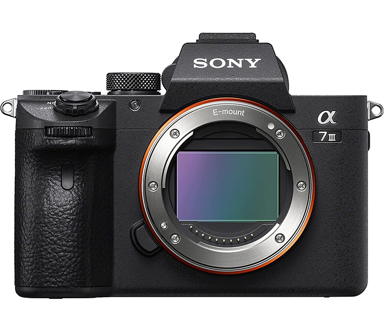 A Sony A7 III body-only on a white background
