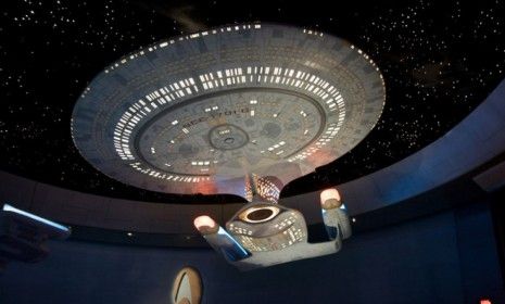 A model of the Starship Enterprise: The iconic Star Trek spaceship may take flight in the real world by 2032 if one determined engineer has his way.