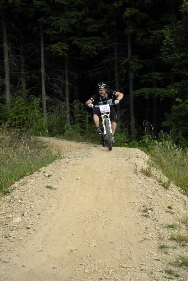The special stage featured everything from rooty singletrack, a high speed drop off, table tops, and doubles.