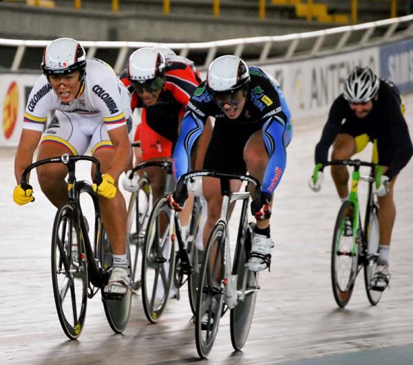 Njisane Phillip (Trinidad &amp;Tobago) won his first round keirin heat.