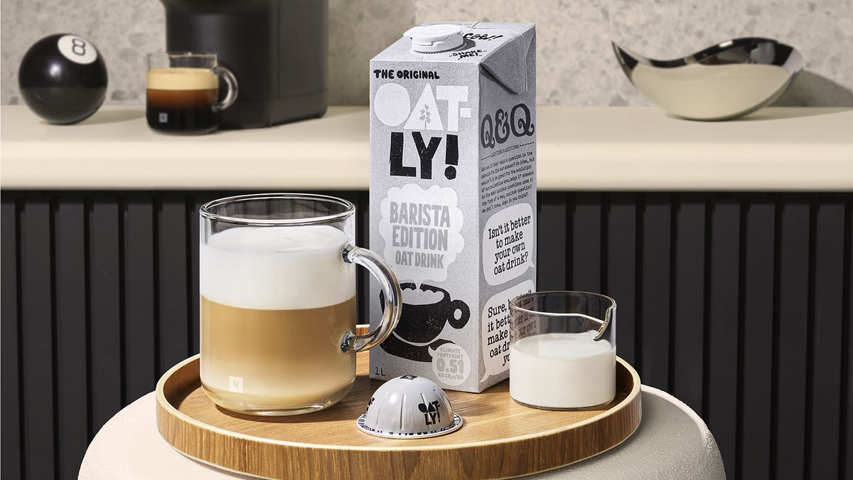 Nespresso X Oatly pod for oat milk