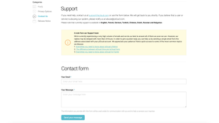 pCloud Pass support page January 2023