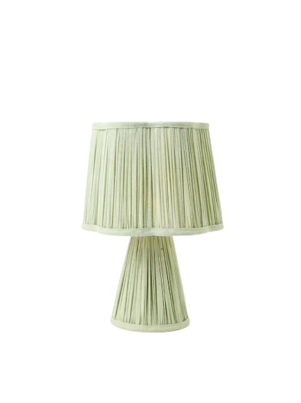 Pli Green Pleated Desk & Table Lamp 