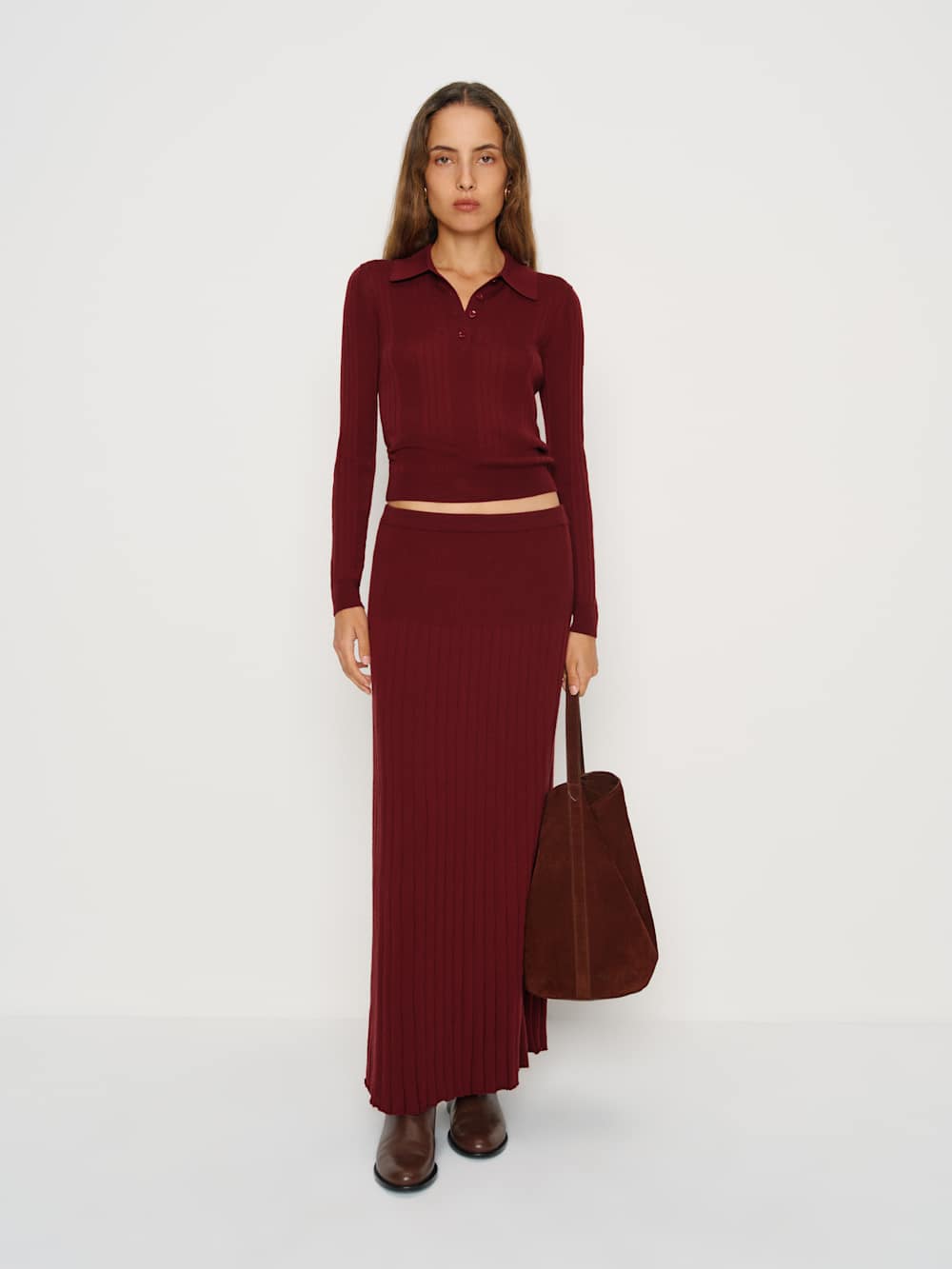 Ettie Regenerative Merino Midi Skirt