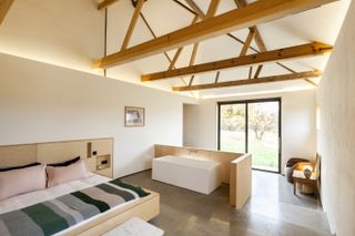 barn conversion bedroom space