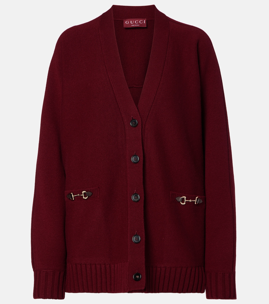 Horsebit Wool and Cashmere Cardigan