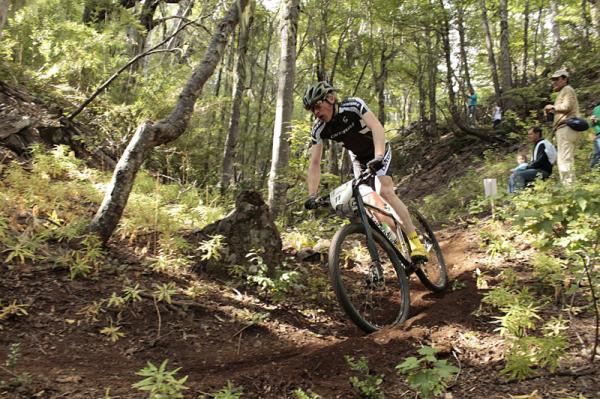 One of many great trails on the course in Chile