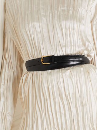 Glossed-Leather Belt