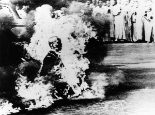 The evocative image of the Buddhist monk in Saigon inspired Rage Against The Machine's debut album artwork